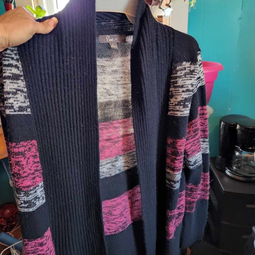 Black cardigan